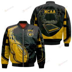 Grambling State Tigers Bomber Jacket 3D Printed - Fire Football