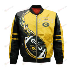 Grambling State Tigers Bomber Jacket 3D Printed Flame Ball Pattern