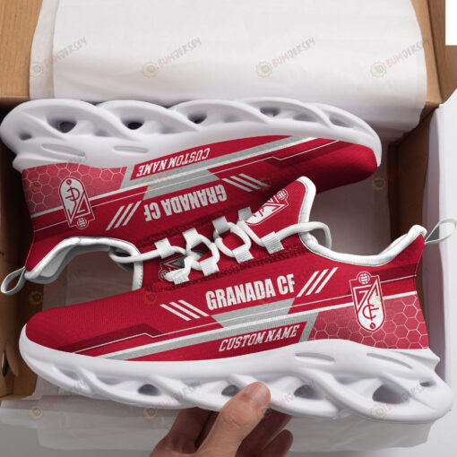 Granada CF Logo Pattern Custom Name 3D Max Soul Sneaker Shoes