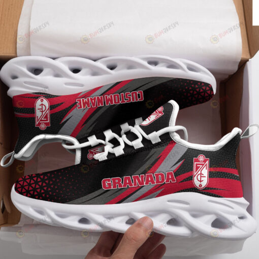 Granada Triangle Logo Pattern Custom Name 3D Max Soul Sneaker Shoes