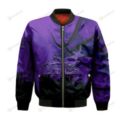 Grand Canyon Antelopes Bomber Jacket 3D Printed Basketball Net Grunge Pattern