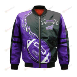 Grand Canyon Antelopes Bomber Jacket 3D Printed Flame Ball Pattern