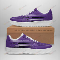 Grand Canyon Antelopes Logo Pattern Air Force 1 Printed In Purple