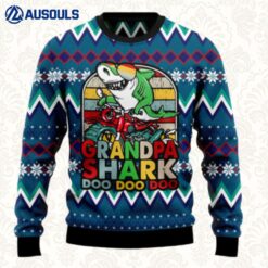 Grandpa Shark Dododo Ugly Sweaters For Men Women Unisex