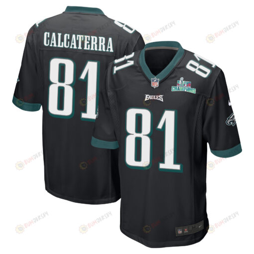 Grant Calcaterra 81 Philadelphia Eagles Super Bowl LVII Champions Men's Jersey - Black