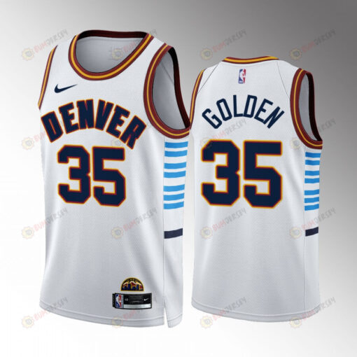 Grant Golden 35 Denver Nuggets White Jersey 2022-23 City Edition Swingman