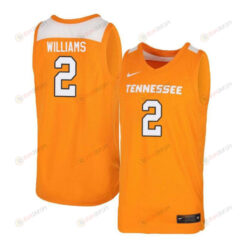 Grant Williams 2 Tennessee Volunteers Elite Basketball Men Jersey - Orange White