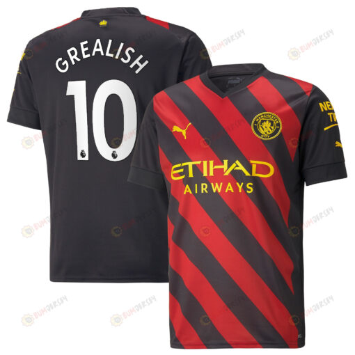 Grealish 10 Manchester City Men 2022/23 Away Jersey - Black