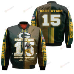 Green Bay Packers Bart Starr Pattern Bomber Jacket