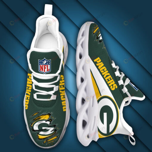 Green Bay Packers Big Logo 3D Max Soul Sneaker Shoes