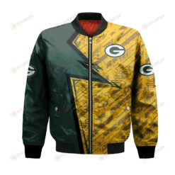 Green Bay Packers Bomber Jacket 3D Printed Abstract Pattern Sport