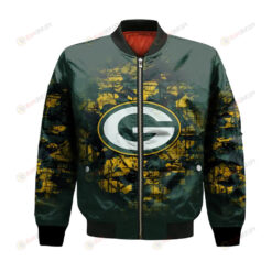 Green Bay Packers Bomber Jacket 3D Printed Camouflage Vintage