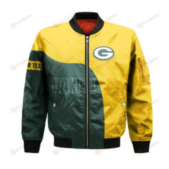 Green Bay Packers Bomber Jacket 3D Printed Curve Style Custom Text And Number