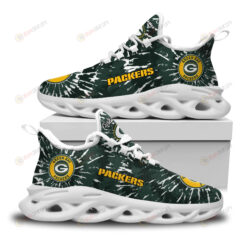 Green Bay Packers Custom Name Logo Pattern 3D Max Soul Sneaker Shoes