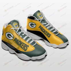 Green Bay Packers In Yellow And Green Air Jordan 13 Shoes Sneakers