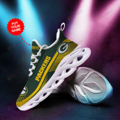 Green Bay Packers Logo Custom Name 3D Max Soul Sneaker Shoes