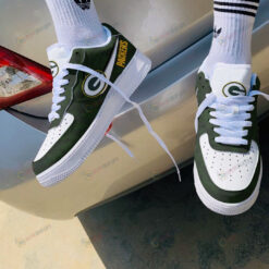 Green Bay Packers Logo Pattern Air Force 1 Printed In Dark Green