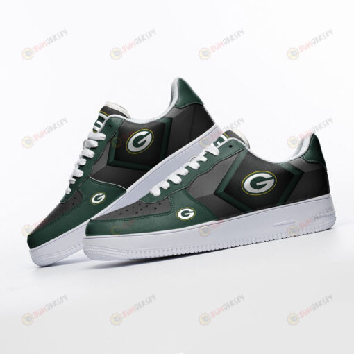 Green Bay Packers Logo Pattern Air Force 1 Printed In Green