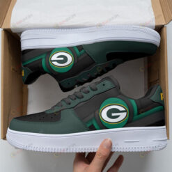 Green Bay Packers Logo Pattern Dark Green Air Force 1 Printed