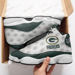 Green Bay Packers White Air Jordan 13 Sneakers Sport Shoes