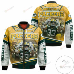 Green Bay Packers Winners Legends Customized Pattern Bomber Jacket