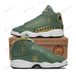 Green Mantis Shoes Black Clover Anime Air Jordan 13 Shoes Sneakers