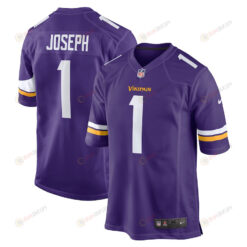 Greg Joseph 1 Minnesota Vikings Game Jersey - Purple