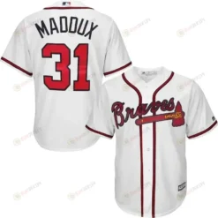 Greg Maddux Atlanta Braves Cool Base Player Jersey - White