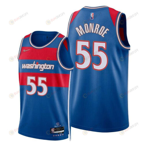 Greg Monroe 55 Washington Wizards 2022 City Edition Royal Jersey 75th Diamond - Men Jersey