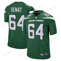 Greg Senat New York Jets Game Player Jersey - Gotham Green