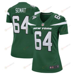 Greg Senat New York Jets Women's Game Player Jersey - Gotham Green