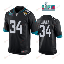 Gregory Junior 34 Jacksonville Jaguars Super Bowl LVII Super Bowl LVII Men's Jersey- Black