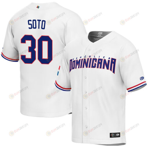 Gregory Soto 30 Dominican Republic Baseball 2023 World Baseball Classic Jersey - White