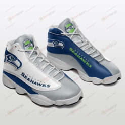 Grey Blue Seattle Seahawks Air Jordan 13 Sneakers Sport Shoes