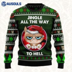 Grumpy Cat Jingle Ugly Sweaters For Men Women Unisex