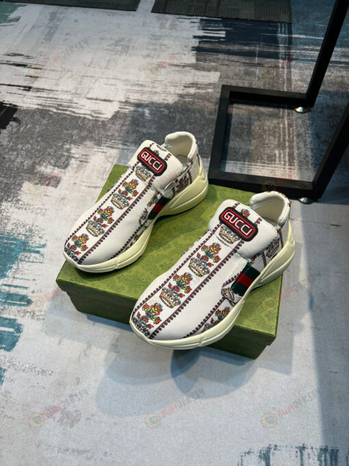 Gucci Casual Rubber Sole Printing Shoes Sneakers