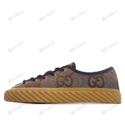 Gucci GG Brown Canvas Shoes Sneakers