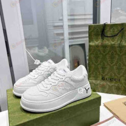 Gucci GG Embossed Shoes Sneakers - White