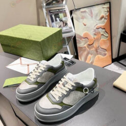 Gucci GG Gray Shoes Sneakers - Beige Orignal GG Canvas