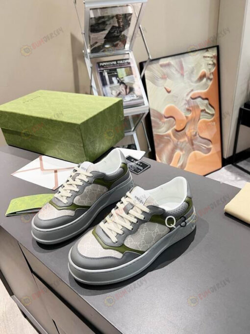 Gucci GG Gray Shoes Sneakers - Beige Orignal GG Canvas