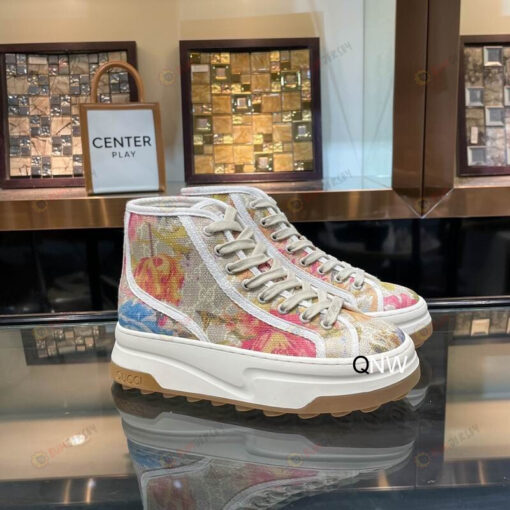 Gucci GG High-top Shoes Sneakers - Floral Printed