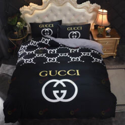 Gucci GG Logo Bedding Set In Black