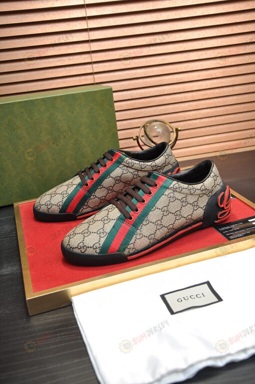 Gucci GG Monogram Low 'Beige' Shoes Sneakers