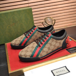 Gucci GG Monogram Low 'Brown' Shoes Sneakers