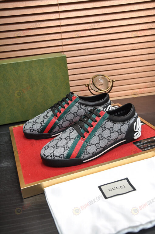 Gucci GG Monogram Low 'Grey' Shoes Sneakers