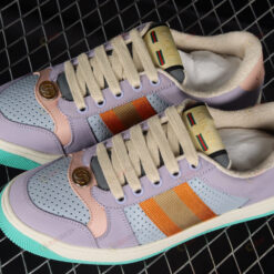 Gucci GG Screener Lilac Suede Shoes Sneakers