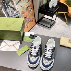 Gucci GG Shoes Sneakers - Blue/Beige Orignal GG Canvas