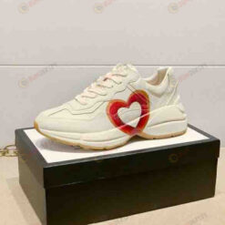 Gucci Rhyton GG Interlocking And Heart Shoes Sneakers