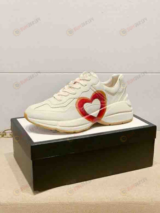 Gucci Rhyton GG Interlocking And Heart Shoes Sneakers