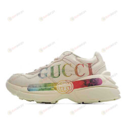 Gucci Rhyton Multicolor Logo Print Shoes Sneakers